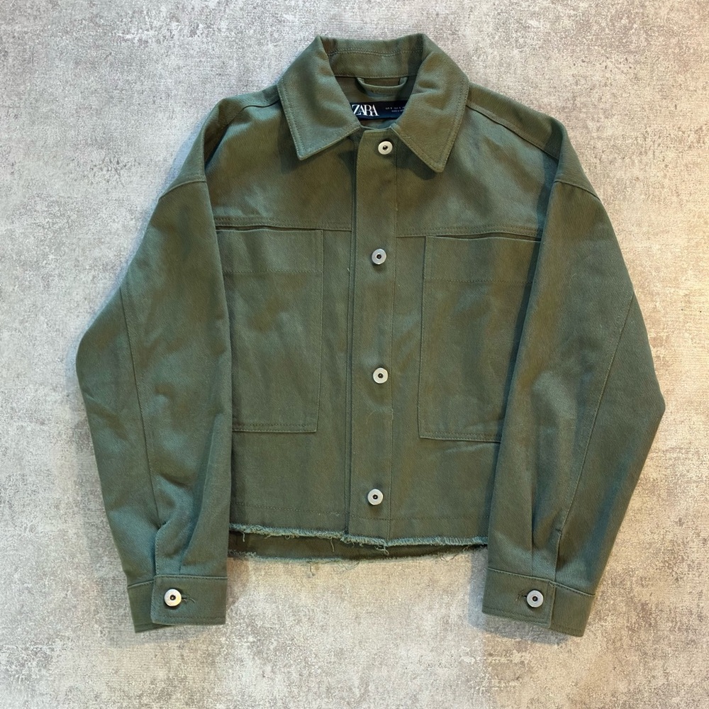 Zara Women's Olive Utility Jacket - Picture 4 of 4
